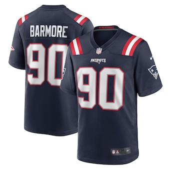 mens nike christian barmore navy new england patriots player